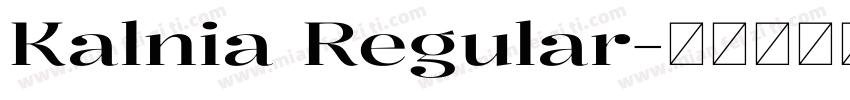 Kalnia Regular字体转换